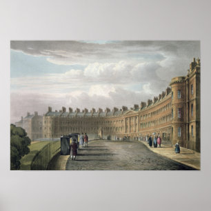 Lansdown Crescent, Bath, 1820 Poster