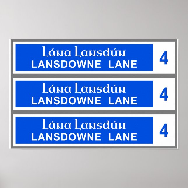 Lansdowne Lane Poster (Front)