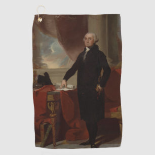 Lansdowne Portrait: US President George Washington Golf Towel
