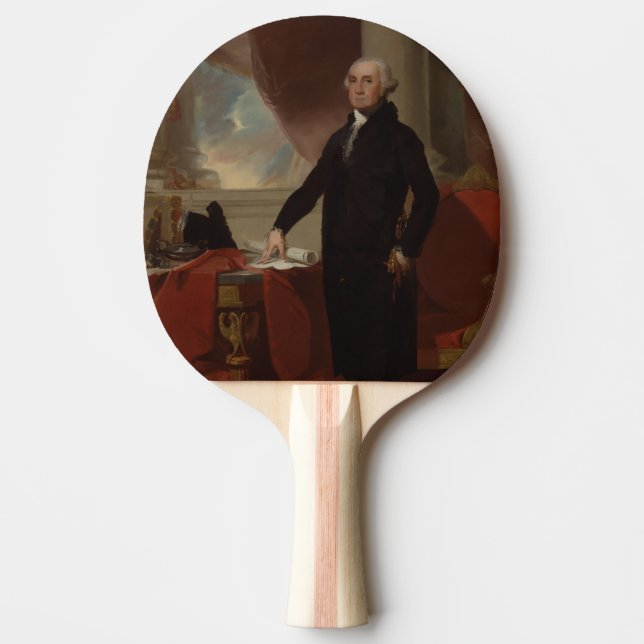 Lansdowne Portrait: US President George Washington Ping Pong Paddle (Front)