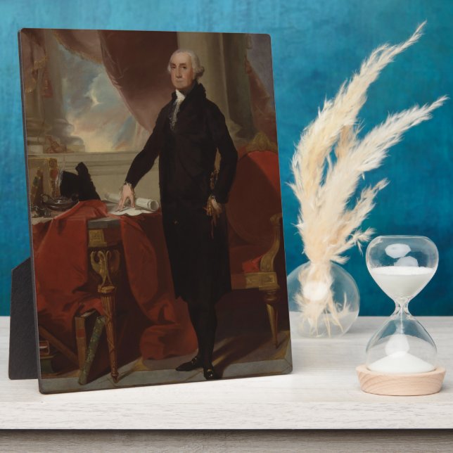 Lansdowne Portrait: US President George Washington Plaque (Side)