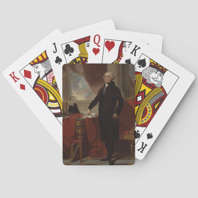 Lansdowne Portrait: US President George Washington Playing Cards (Back)