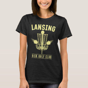 Lansing Disc Golf Club Golfer Michigan Disc Golf M T-Shirt