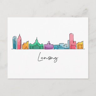 Lansing MICHIGAN Postcard