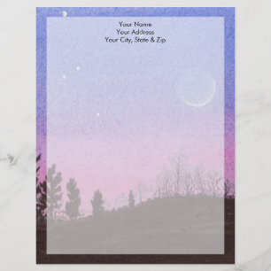 Lansing Moon and Stars Customised Letterhead