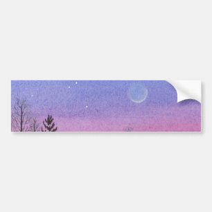 Lansing Moon & Stars Bumper Sticker