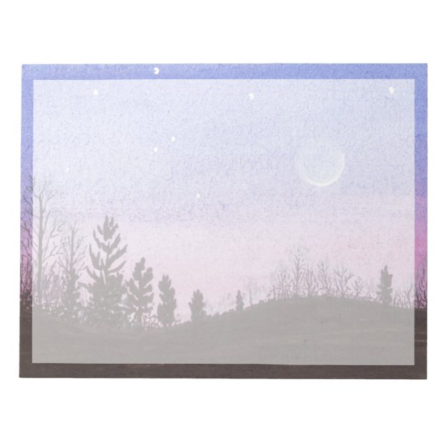 Lansing Moon & Stars Notepad (Front)