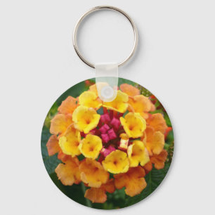 Lantana Flower II Key Ring