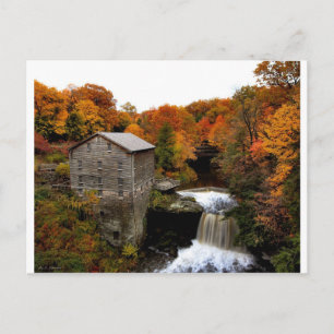 Lanterman's Mill in Autumn Postcard