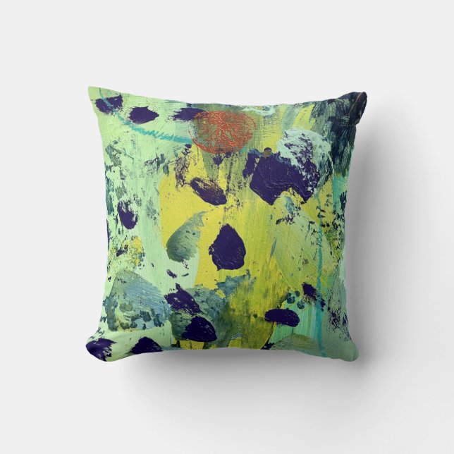 Lantern Abstract Throw Pillow  (Front)