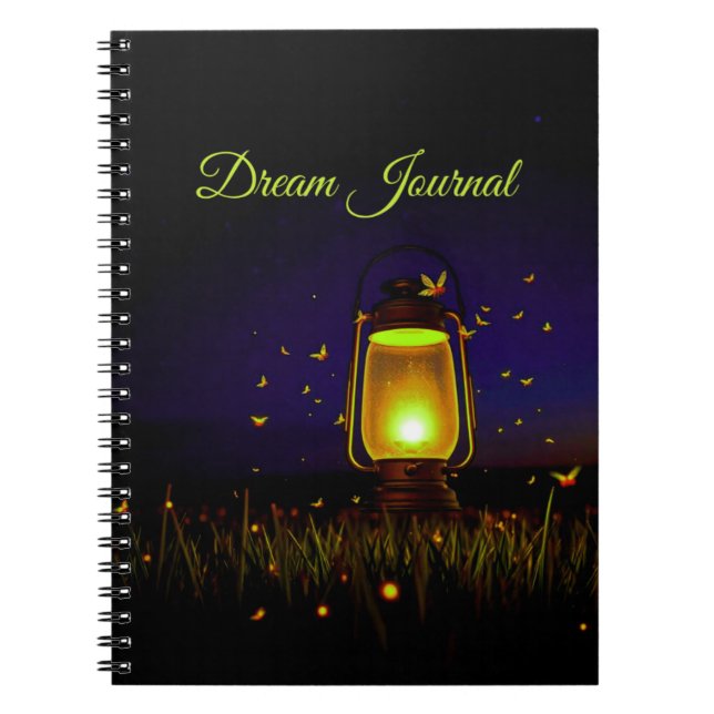 Lantern and fireflies Dream Journal (Front)