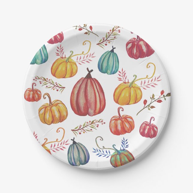Lantern  Art  Colourful Rustic  Custom Paper Plate (Front)