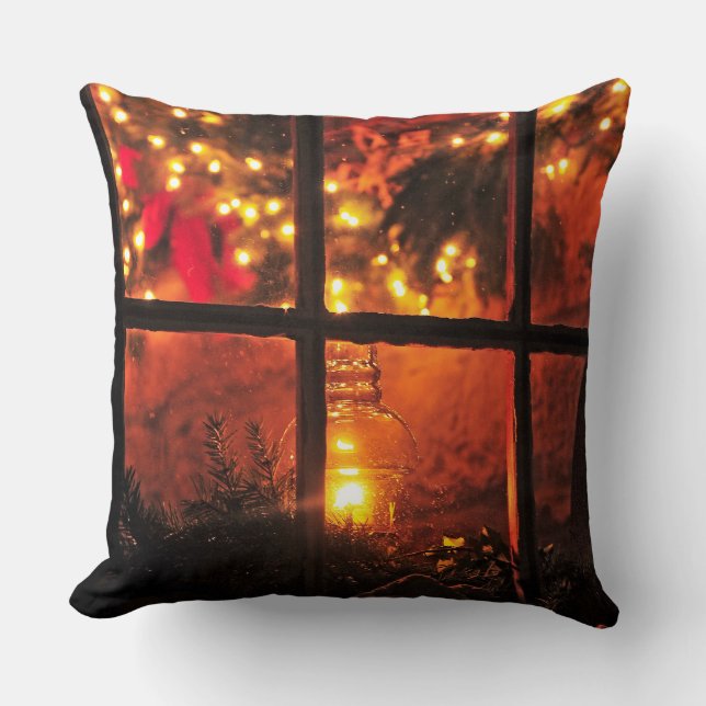 Lantern at Night Cushion (Front)