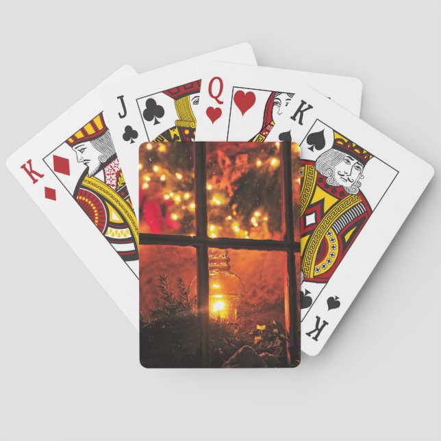 Lantern at Night Playing Cards (Back)