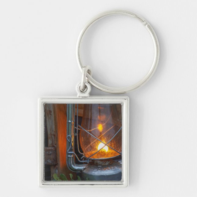 Lantern At Plains Camp, Kruger National Park Key Ring (Front)