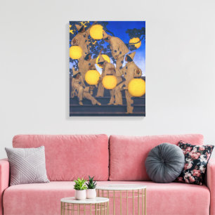 Lantern Bearers   Maxfield Parrish   Canvas Print