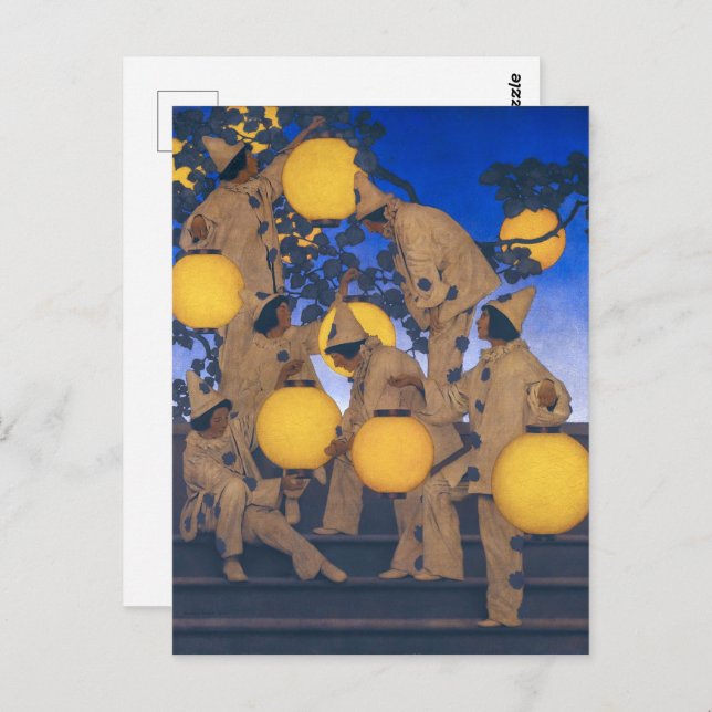Lantern Bearers | Maxfield Parrish | Postcard (Front/Back)