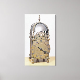 Lantern clock canvas print
