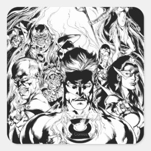 Lantern Corps Group Shot Square Sticker