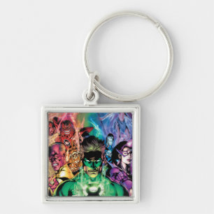 Lantern Corps Group with Colours Key Ring