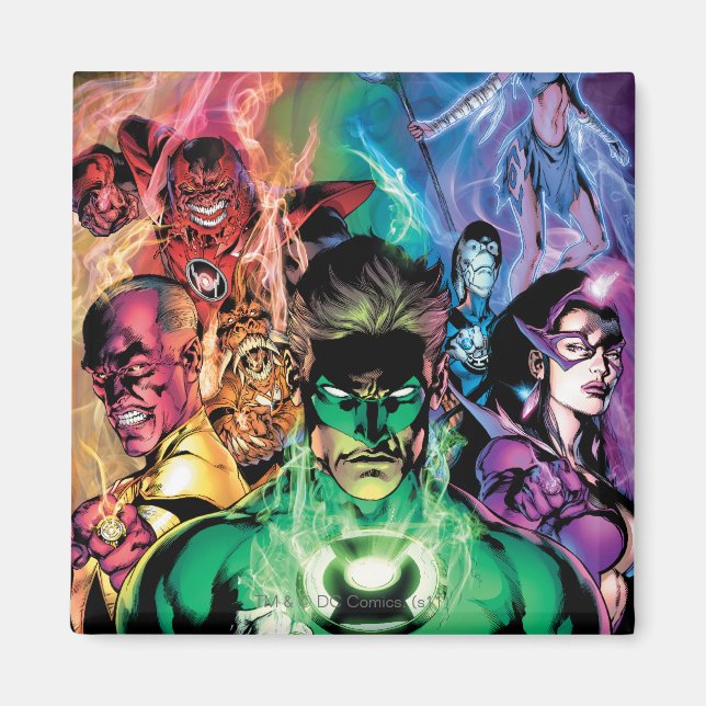 Lantern Corps Group with Colours Magnet (Front)