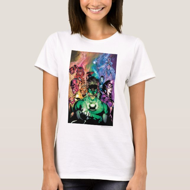 Lantern Corps Group with Colours T-Shirt (Front)
