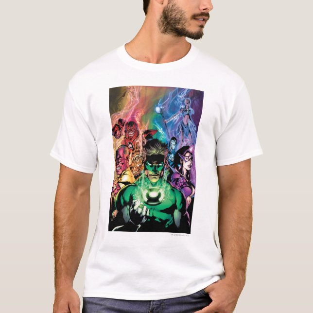 Lantern Corps Group with Colours T-Shirt (Front)