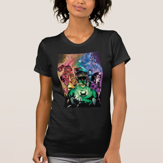 Lantern Corps Group with Colours T-Shirt (Front)