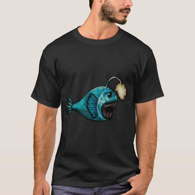 Lantern Fish - A Weird Deep Sea Fish VR2S T-Shirt (Front)