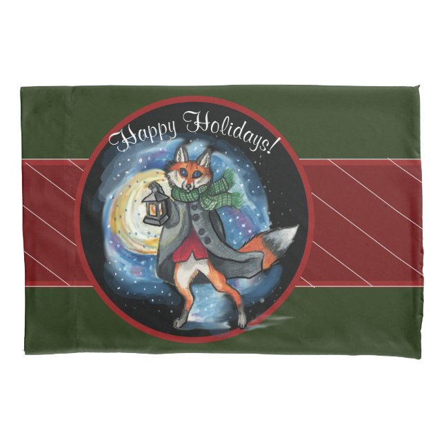 Lantern Fox Welcome Pillowcase (Front)