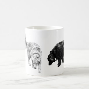 Lantern-Glow Scouts — Retriever Duo Coffee Mug