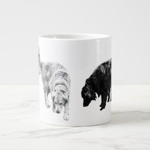 Lantern-Glow Scouts — Retriever Duo Large Coffee Mug