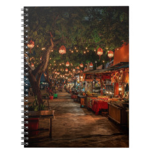Lantern-Lit Market Notebook