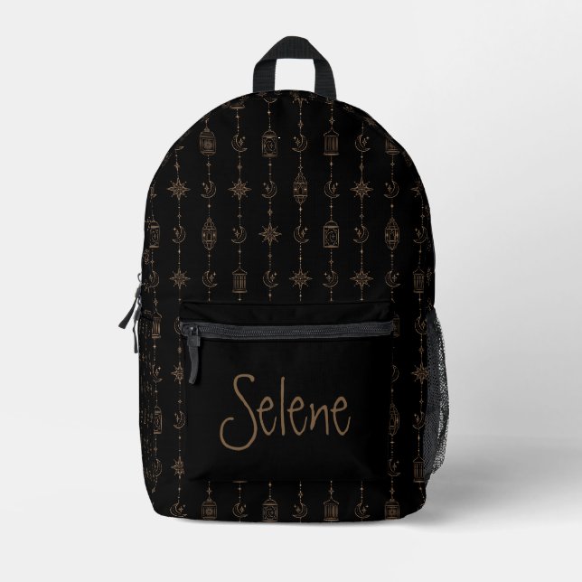 Lantern Lore & Star Signs Printed Backpack (Front)