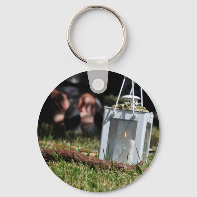 Lantern of light key ring (Front)