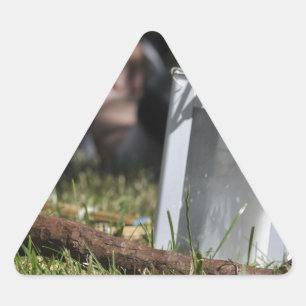 Lantern of light triangle sticker