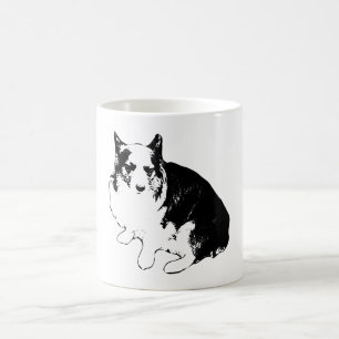 Lantern-Porch Corgi Sips Coffee Mug