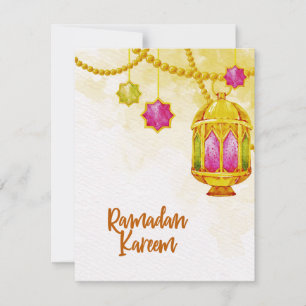 Lantern Ramadan Kareem Muslim  Card