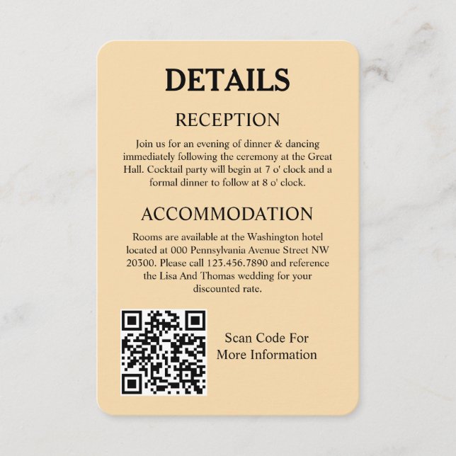 Lantern Sage Green Boho Design Wedding Enclosure Card (Front)