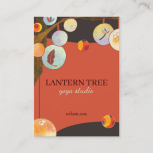 Lantern Tree Unique Yoga Business Card