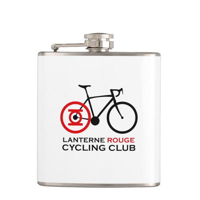 Lanterne Rouge Cycling Club Hip Flask (Front)