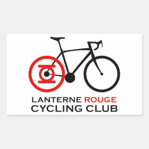 Lanterne Rouge Cycling Club Rectangular Sticker