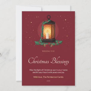 Lanternglow Hearthlight Family Christmas Card