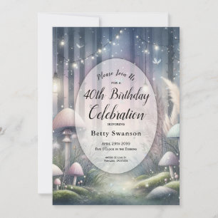Lanternlight Dreams Enchanted Forest Birthday Invitation