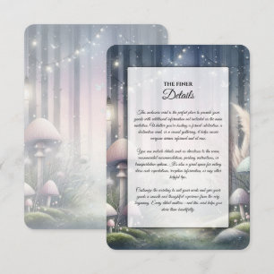 Lanternlight Dreams Enchanted Forest Wedding Enclosure Card