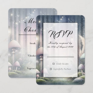 Lanternlight Dreams Enchanted Forest Wedding RSVP Card