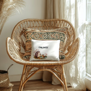 LanternPond Pals Woodland Hedgehog Duck Cushion