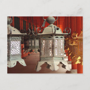 Lanterns at the Kasuga-taisha Shrine Postcard