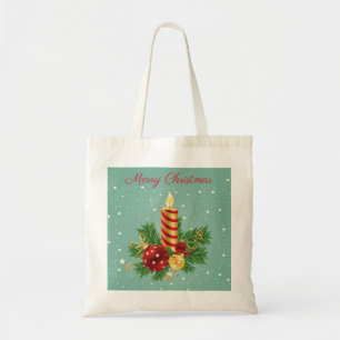 Lanterns Candle And Sparkles- Merry Christmas Tote Bag