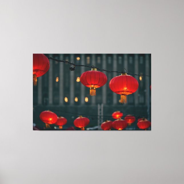 Lanterns Chinese New Year Canvas Print (Front)